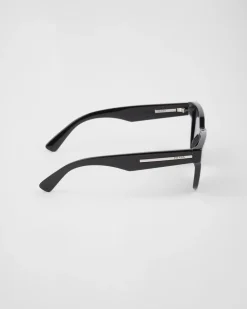 Hombre Prada GAFAS DE SOL^Gafas De Sol Con Una Icónica Placa De Metal