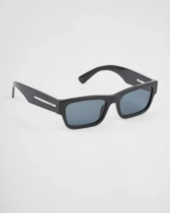 Hombre Prada GAFAS DE SOL^Gafas De Sol Con Una Icónica Placa De Metal