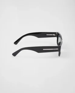 Hombre Prada GAFAS DE SOL^Gafas De Sol Con Una Icónica Placa De Metal
