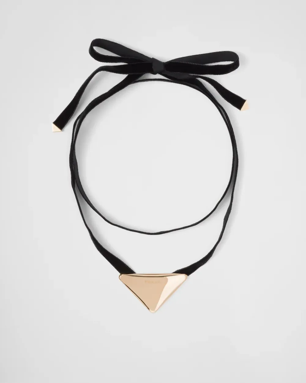 Mujer Prada COLECCIÓN DE JOYERÍA ELEGANTE^Gargantilla Con Colgante Mediano Eternal Gold De Oro Amarillo