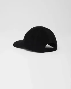Hombre Prada SOMBREROS Y GUANTES^Gorra De Béisbol De Pana