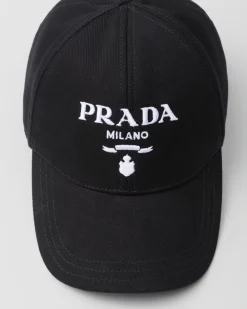 Mujer Prada SOMBREROS Y GUANTES^Gorra De Béisbol En Dril