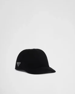 Hombre Prada SOMBREROS Y GUANTES^Gorra De Béisbol En Fieltro