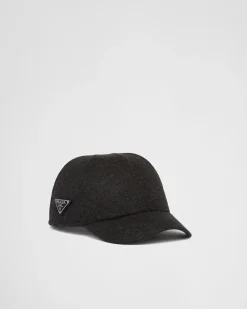 Hombre Prada SOMBREROS Y GUANTES^Gorra De Béisbol En Fieltro