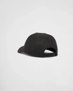 Hombre Prada SOMBREROS Y GUANTES^Gorra De Béisbol En Fieltro
