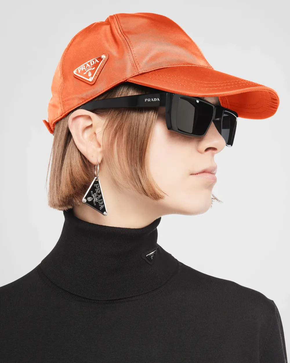 Mujer Prada COLECCIÓN FEMENINA|SOMBREROS Y GUANTES^Gorra De Béisbol En Re-nylon