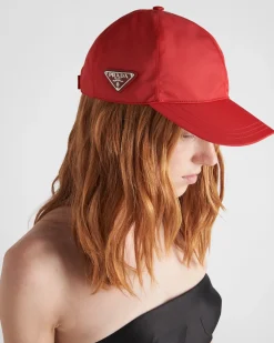 Mujer Prada COLECCIÓN FEMENINA|SOMBREROS Y GUANTES^Gorra De Béisbol En Re-nylon