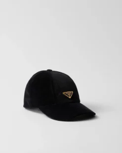 Mujer Prada SOMBREROS Y GUANTES^Gorra De Terciopelo