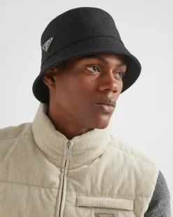 Hombre Prada SOMBREROS Y GUANTES^Gorra Para La Lluvia De Loden