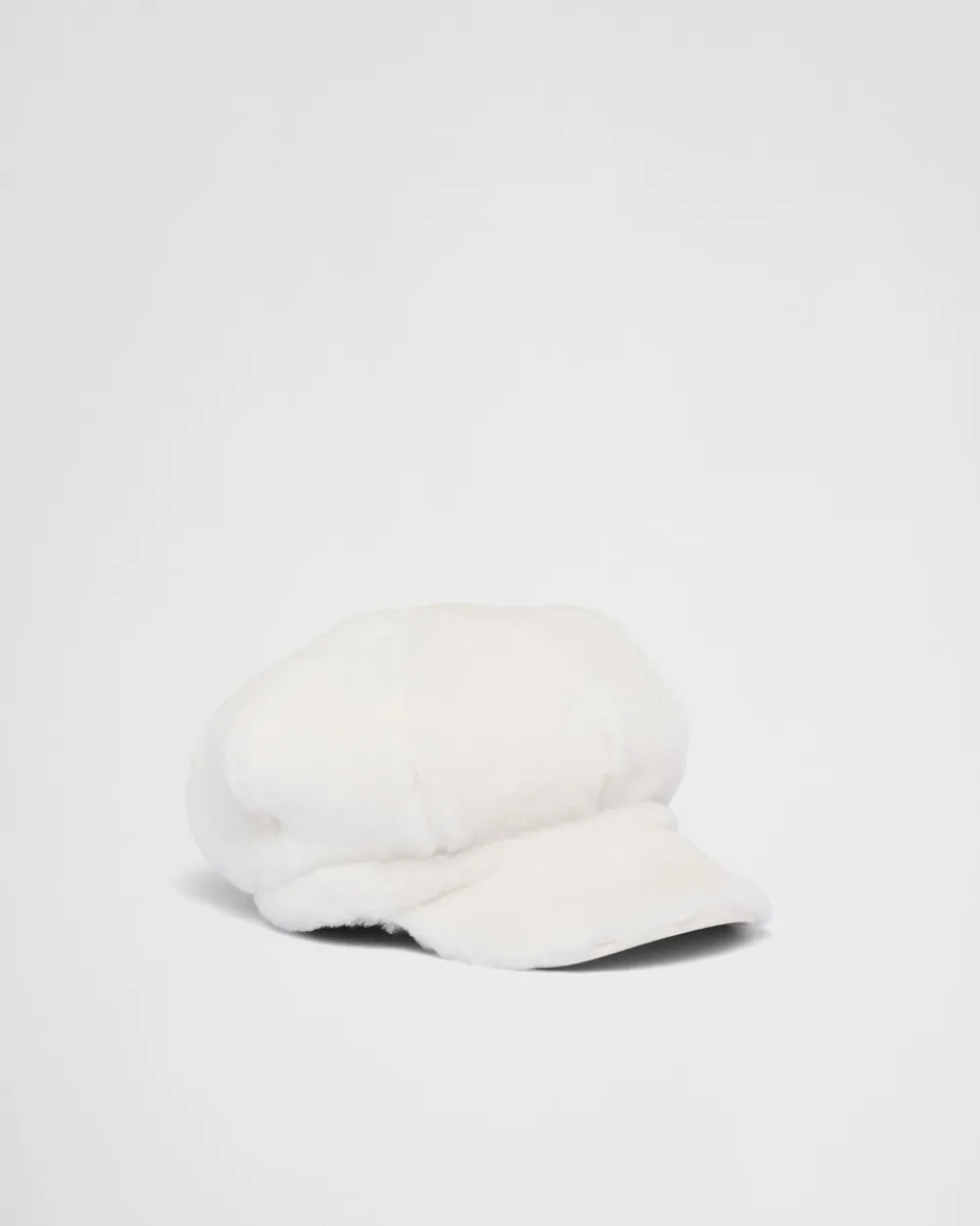 Mujer Prada SOMBREROS Y GUANTES^Gorra Tipo Gatsby De Borreguillo