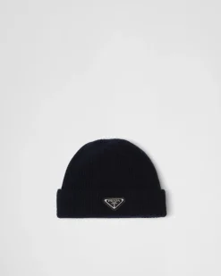 Hombre Prada SOMBREROS Y GUANTES^Gorro De Lana Y Cachemir