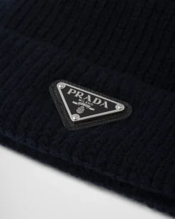 Hombre Prada SOMBREROS Y GUANTES^Gorro De Lana Y Cachemir