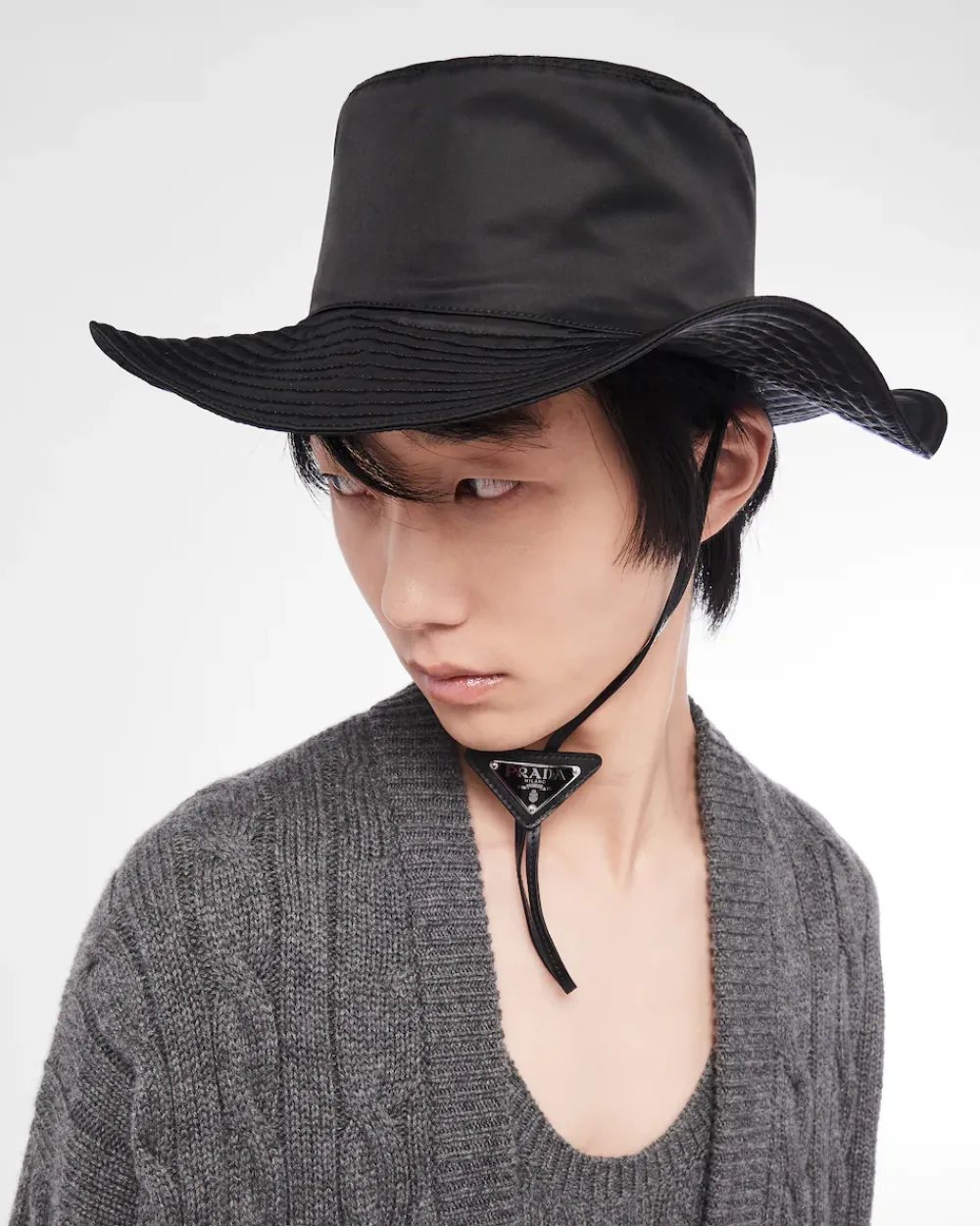 Prada COLECCIÓN MASCULINA^Gorro De Re-nylon