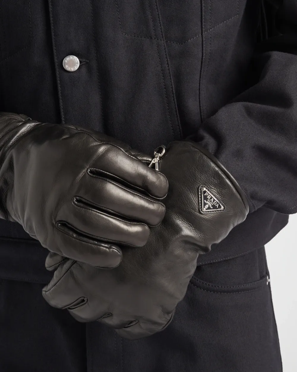 Hombre Prada SOMBREROS Y GUANTES^Guantes De Napa