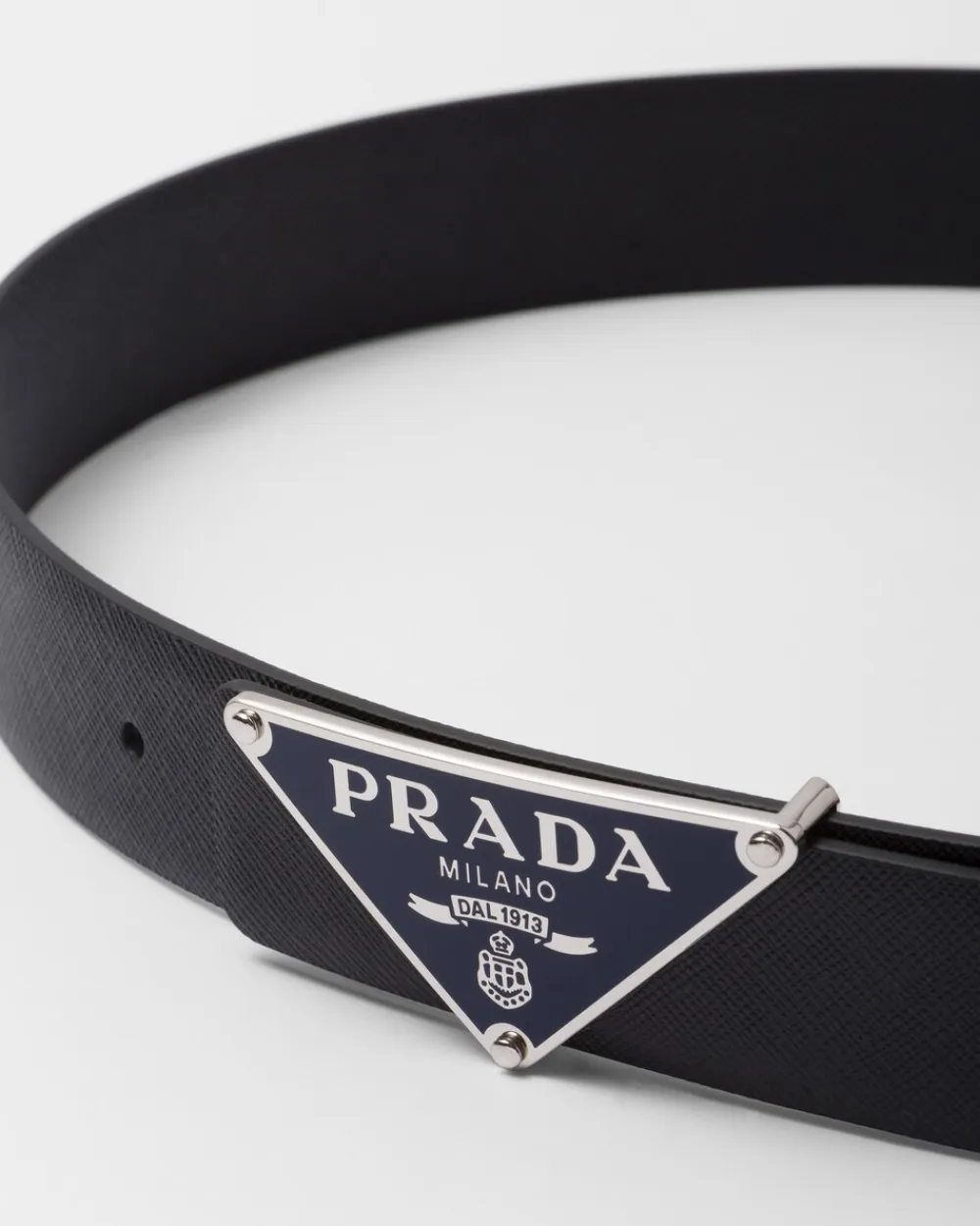 Hombre Prada CINTURONES PERSONALIZADOS^Hebilla De Metal Esmaltado Para Cinturón