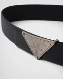 Hombre Prada CINTURONES PERSONALIZADOS^Hebilla De Metal Para Cinturón