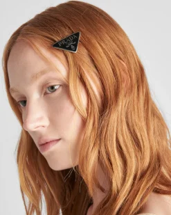Mujer Prada DIADEMAS Y ACCESORIOS PARA EL PELO^Horquilla Para El Cabello De Metal