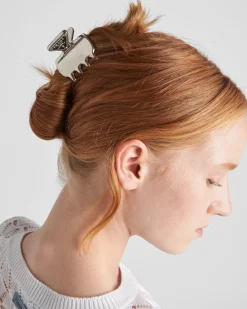 Mujer Prada DIADEMAS Y ACCESORIOS PARA EL PELO^Horquilla Para El Pelo De Metal