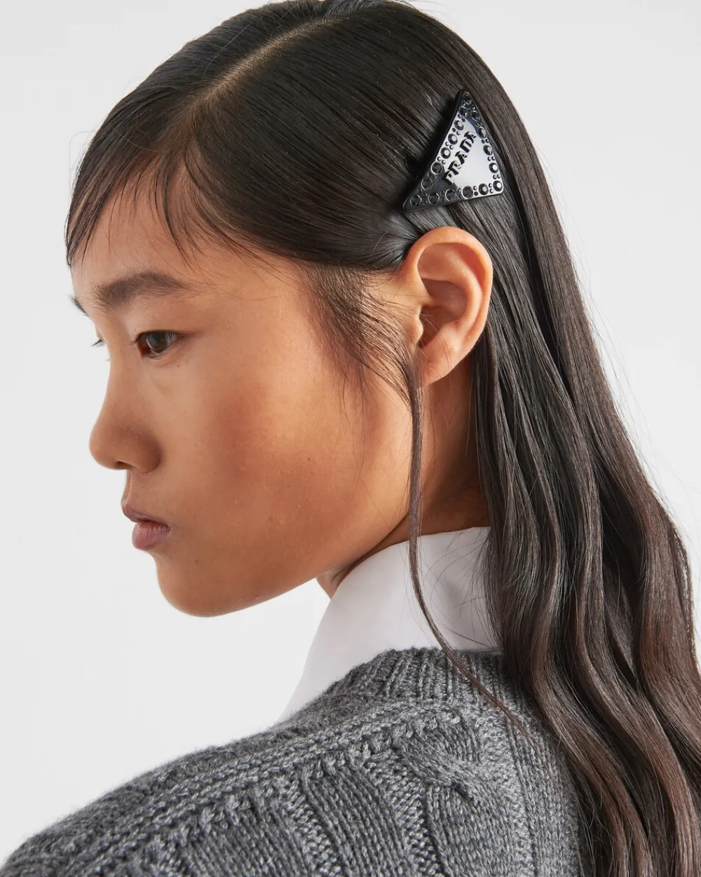 Mujer Prada DIADEMAS Y ACCESORIOS PARA EL PELO^Horquilla Para El Pelo De Plexiglás