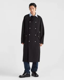 Hombre Prada CHAQUETAS Y ABRIGOS^Impermeable De Algodón
