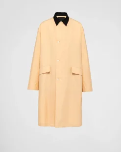 Hombre Prada CHAQUETAS Y ABRIGOS^Impermeable De Algodón