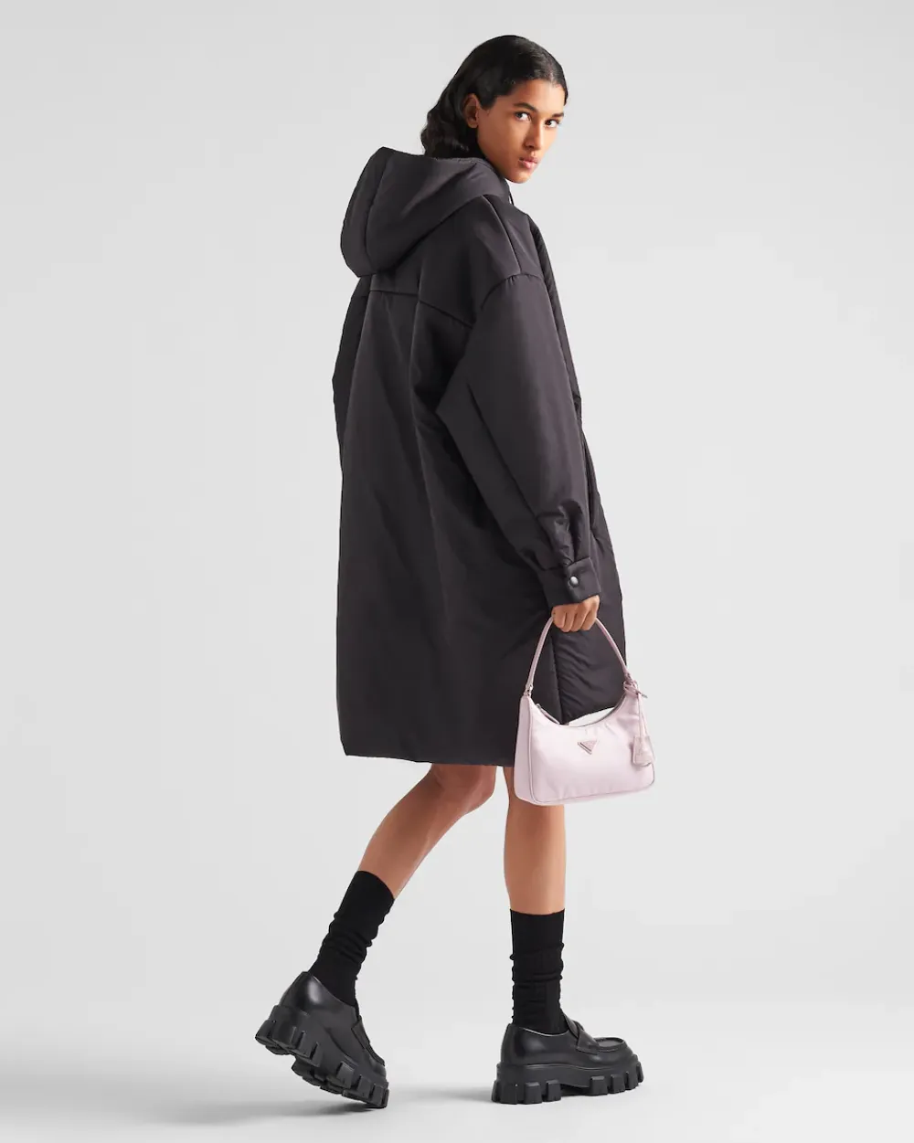 Mujer Prada ROPA DE ABRIGO^Impermeable Ligero De Re-nylon Holgado