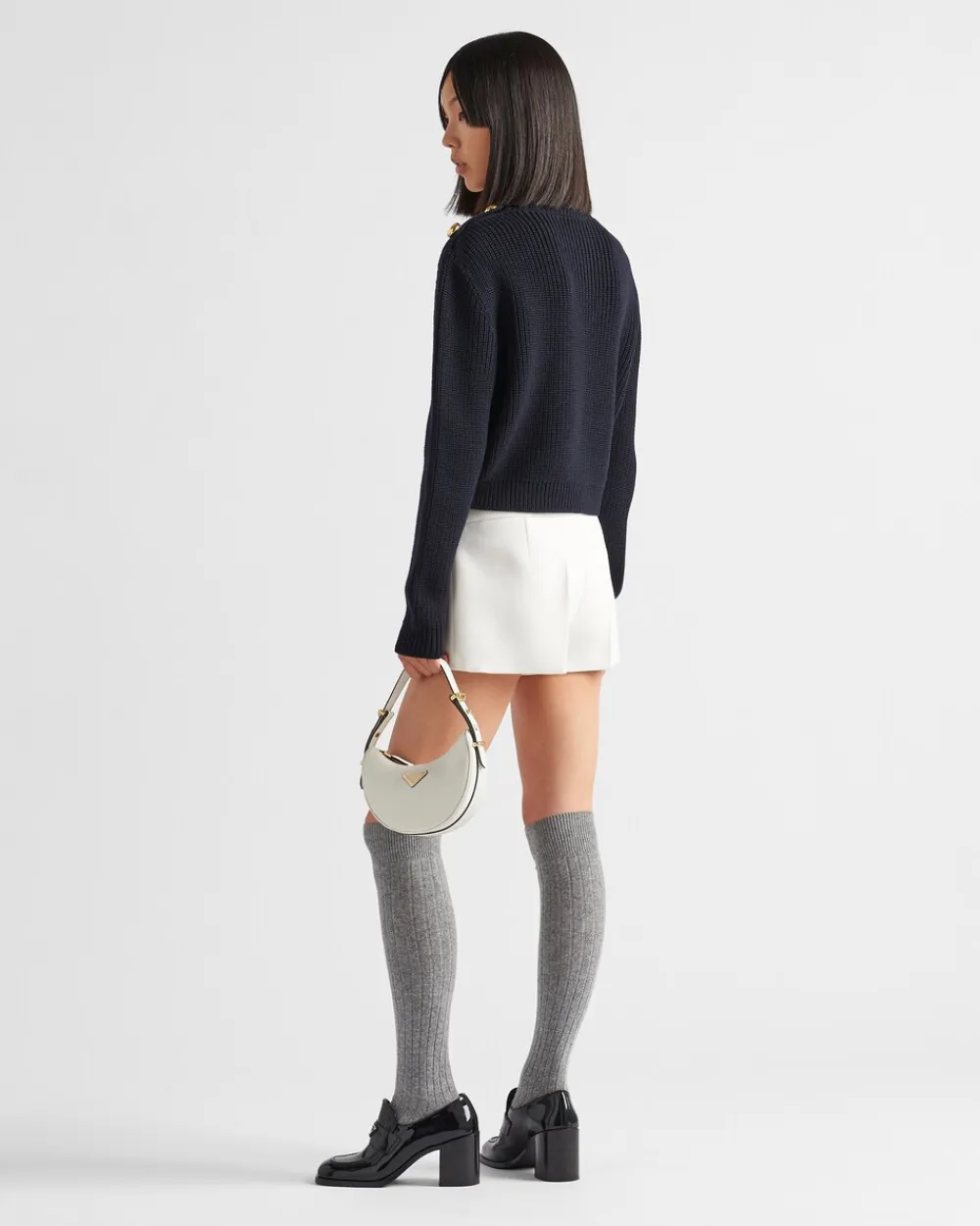Mujer Prada TEJIDOS DE PUNTO^Jersey Con Cuello Alto De Lana