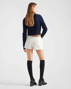 Mujer Prada TEJIDOS DE PUNTO^Jersey Con Cuello Redondo De Algodón