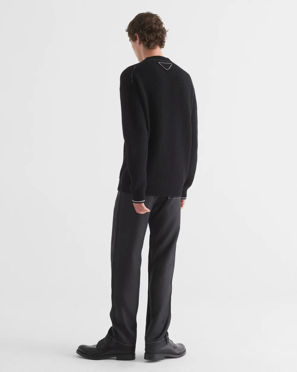 Hombre Prada TEJIDOS DE PUNTO^Jersey Con Cuello Redondo De Cachemir