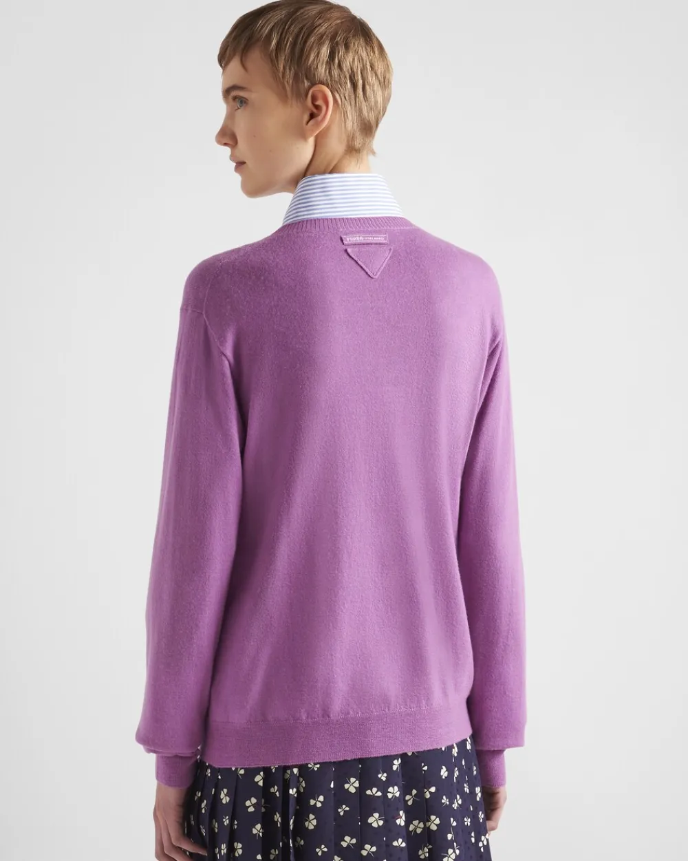 Mujer Prada TEJIDOS DE PUNTO^Jersey Con Cuello Redondo De Cachemir