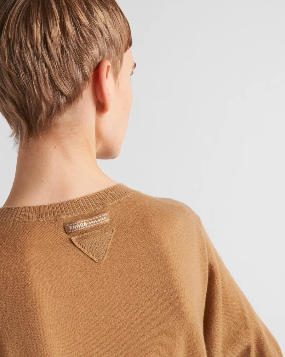 Mujer Prada TEJIDOS DE PUNTO^Jersey Con Cuello Redondo De Cachemir