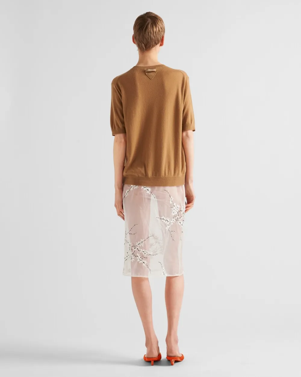 Mujer Prada TEJIDOS DE PUNTO^Jersey Con Cuello Redondo De Cachemir