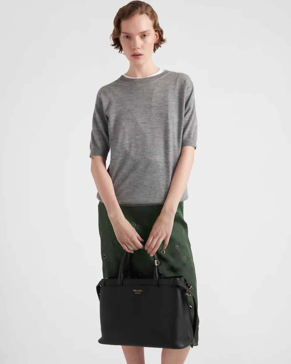 Mujer Prada TEJIDOS DE PUNTO^Jersey Con Cuello Redondo De Cachemir