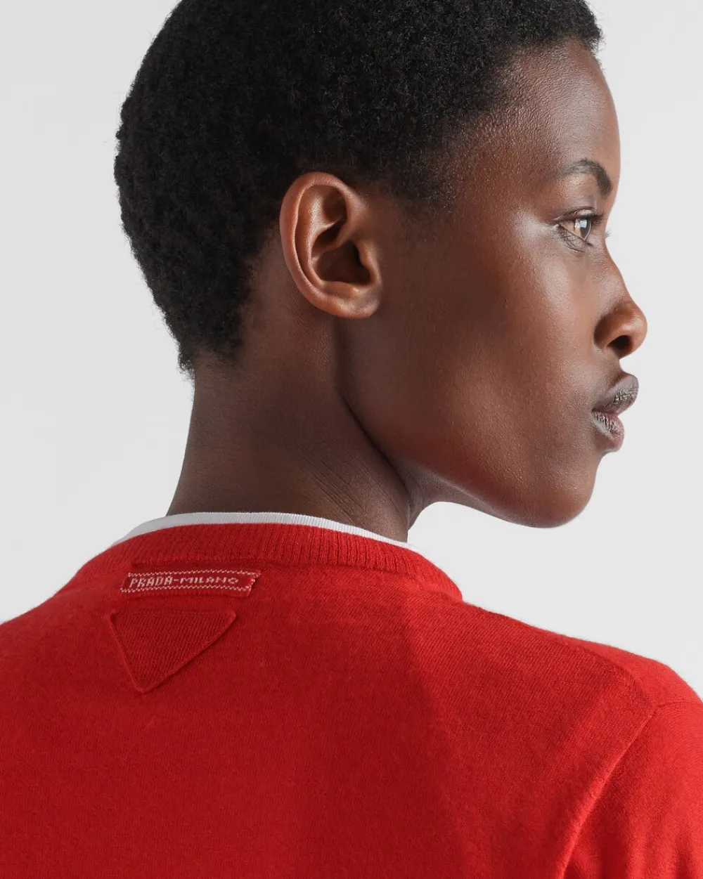 Mujer Prada TEJIDOS DE PUNTO^Jersey Con Cuello Redondo De Cachemir