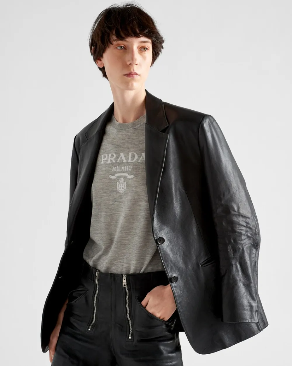 Mujer Prada TEJIDOS DE PUNTO^Jersey Con Cuello Redondo De Cachemir