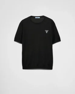 Mujer Prada TEJIDOS DE PUNTO^Jersey Con Cuello Redondo De Cachemir