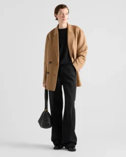 Mujer Prada TEJIDOS DE PUNTO^Jersey Con Cuello Redondo De Cachemir