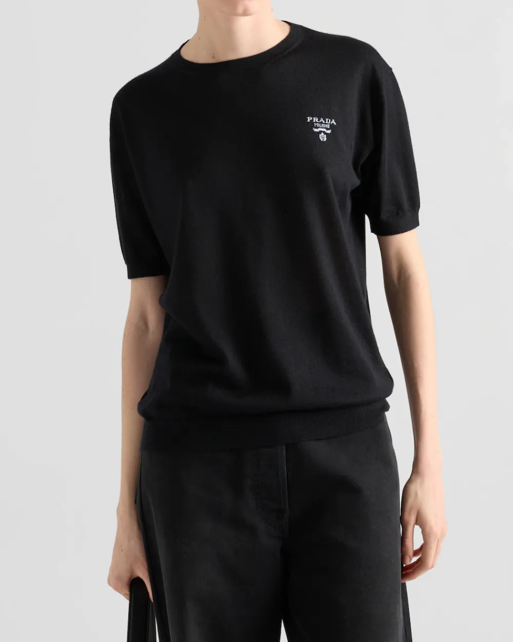 Mujer Prada TEJIDOS DE PUNTO^Jersey Con Cuello Redondo De Cachemir