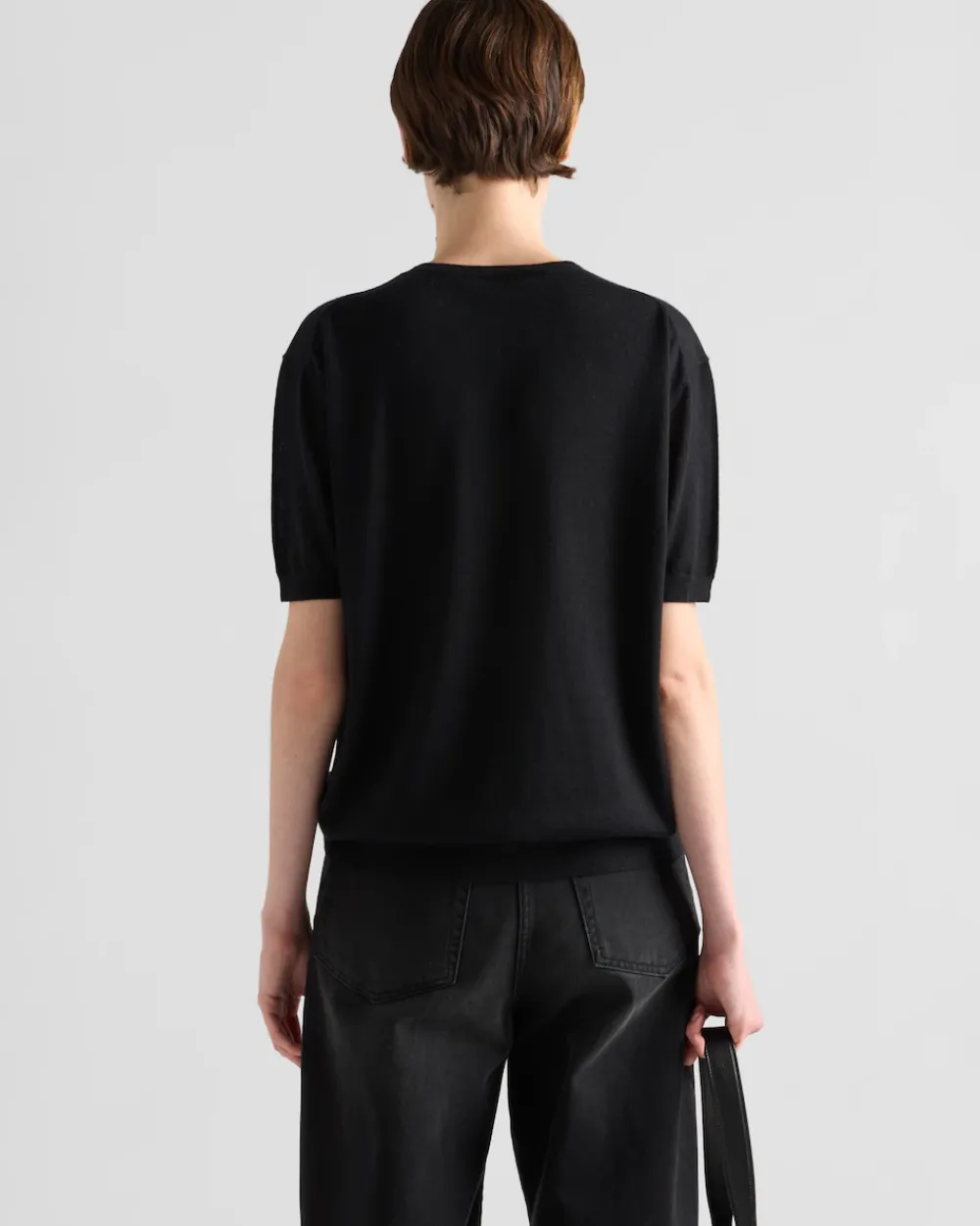 Mujer Prada TEJIDOS DE PUNTO^Jersey Con Cuello Redondo De Cachemir