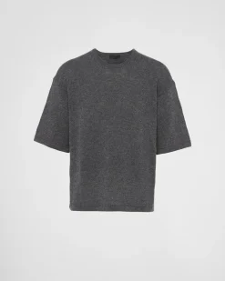 Hombre Prada TEJIDOS DE PUNTO^Jersey Con Cuello Redondo De Cachemir