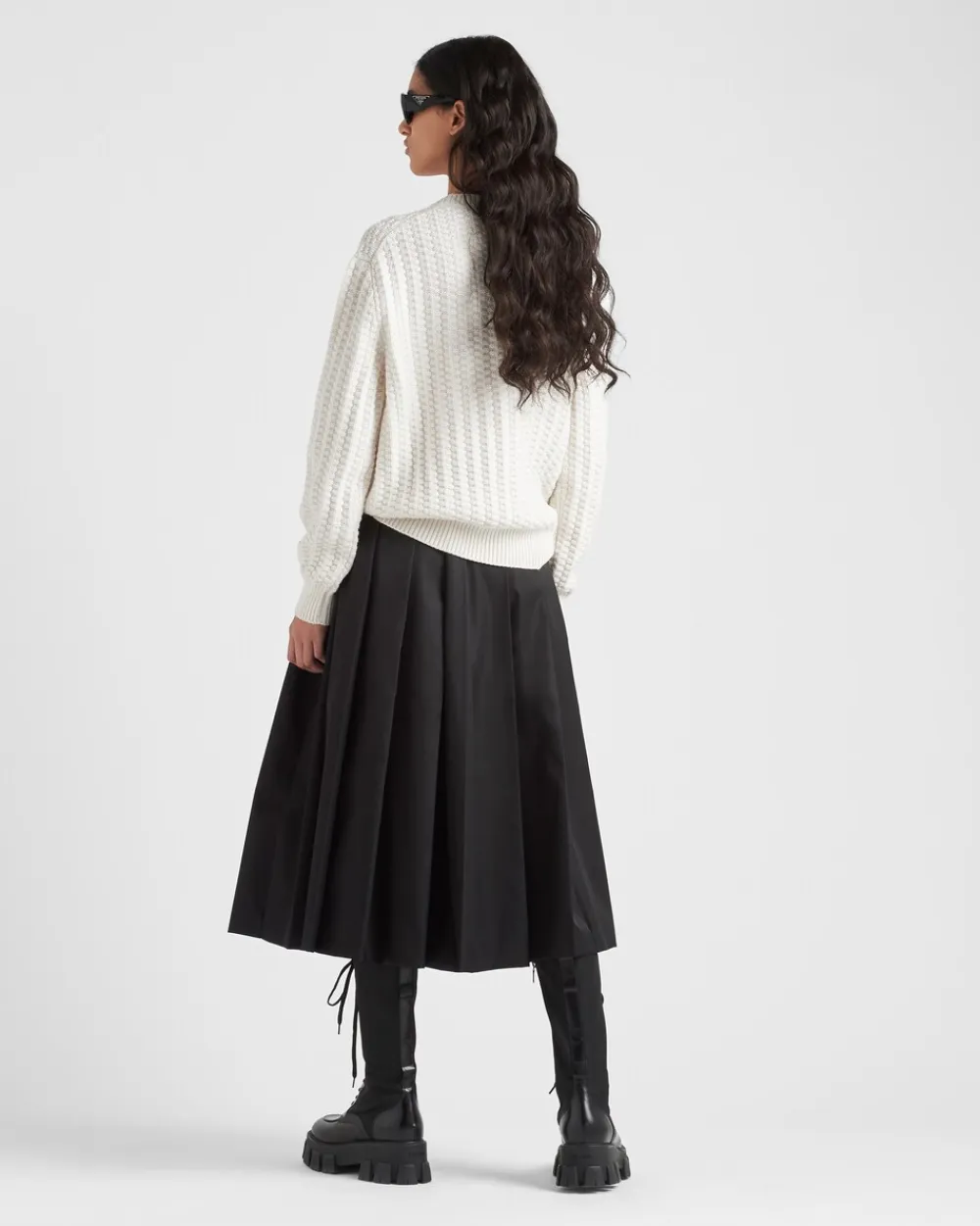 Mujer Prada TEJIDOS DE PUNTO^Jersey Con Cuello Redondo De Cachemir