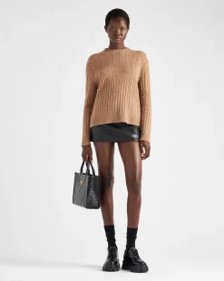 Mujer Prada TEJIDOS DE PUNTO^Jersey Con Cuello Redondo De Cachemir