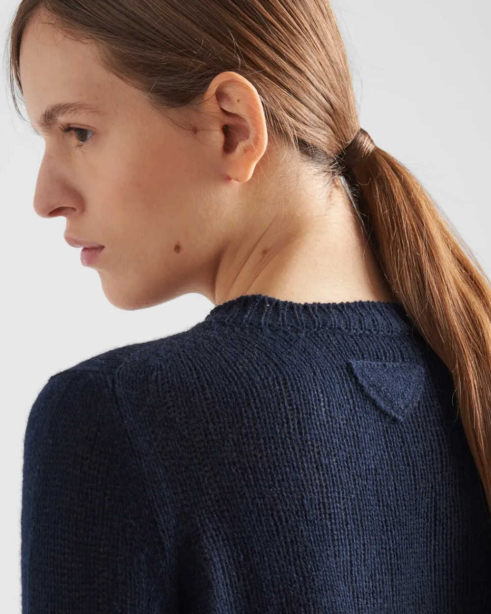 Mujer Prada TEJIDOS DE PUNTO^Jersey Con Cuello Redondo De Cachemir
