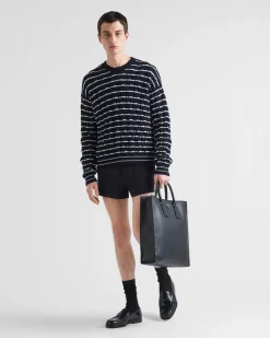 Hombre Prada TEJIDOS DE PUNTO^Jersey Con Cuello Redondo De Cachemir