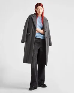 Mujer Prada TEJIDOS DE PUNTO^Jersey Con Cuello Redondo De Cachemir