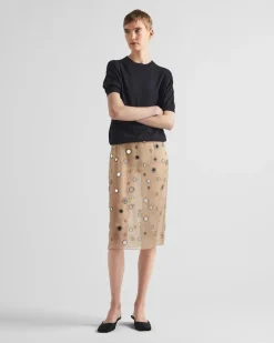 Mujer Prada TEJIDOS DE PUNTO^Jersey Con Cuello Redondo De Cachemir
