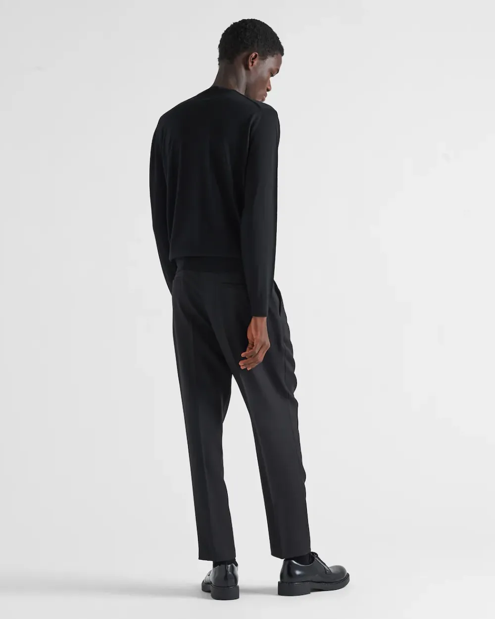 Hombre Prada TEJIDOS DE PUNTO^Jersey Con Cuello Redondo De Lana De Estambre