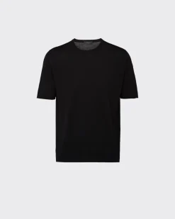 Hombre Prada TEJIDOS DE PUNTO^Jersey Con Cuello Redondo De Lana De Estambre