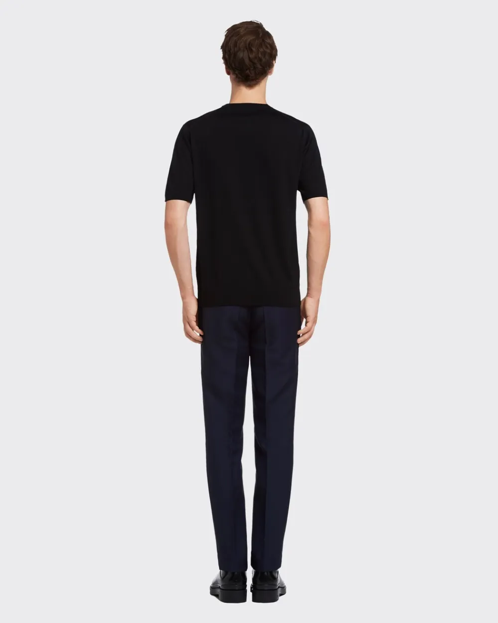 Hombre Prada TEJIDOS DE PUNTO^Jersey Con Cuello Redondo De Lana De Estambre