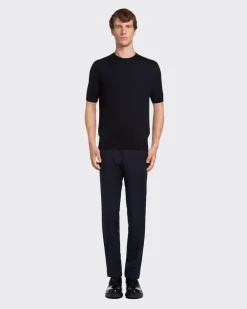 Hombre Prada TEJIDOS DE PUNTO^Jersey Con Cuello Redondo De Lana De Estambre